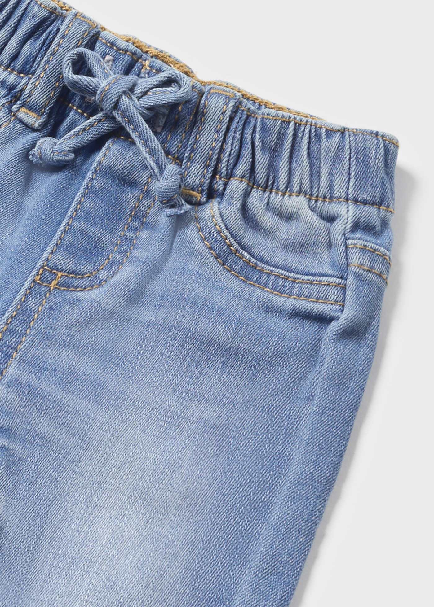 Calça jeans Better Cotton para recém-nascidos, jeans escuro