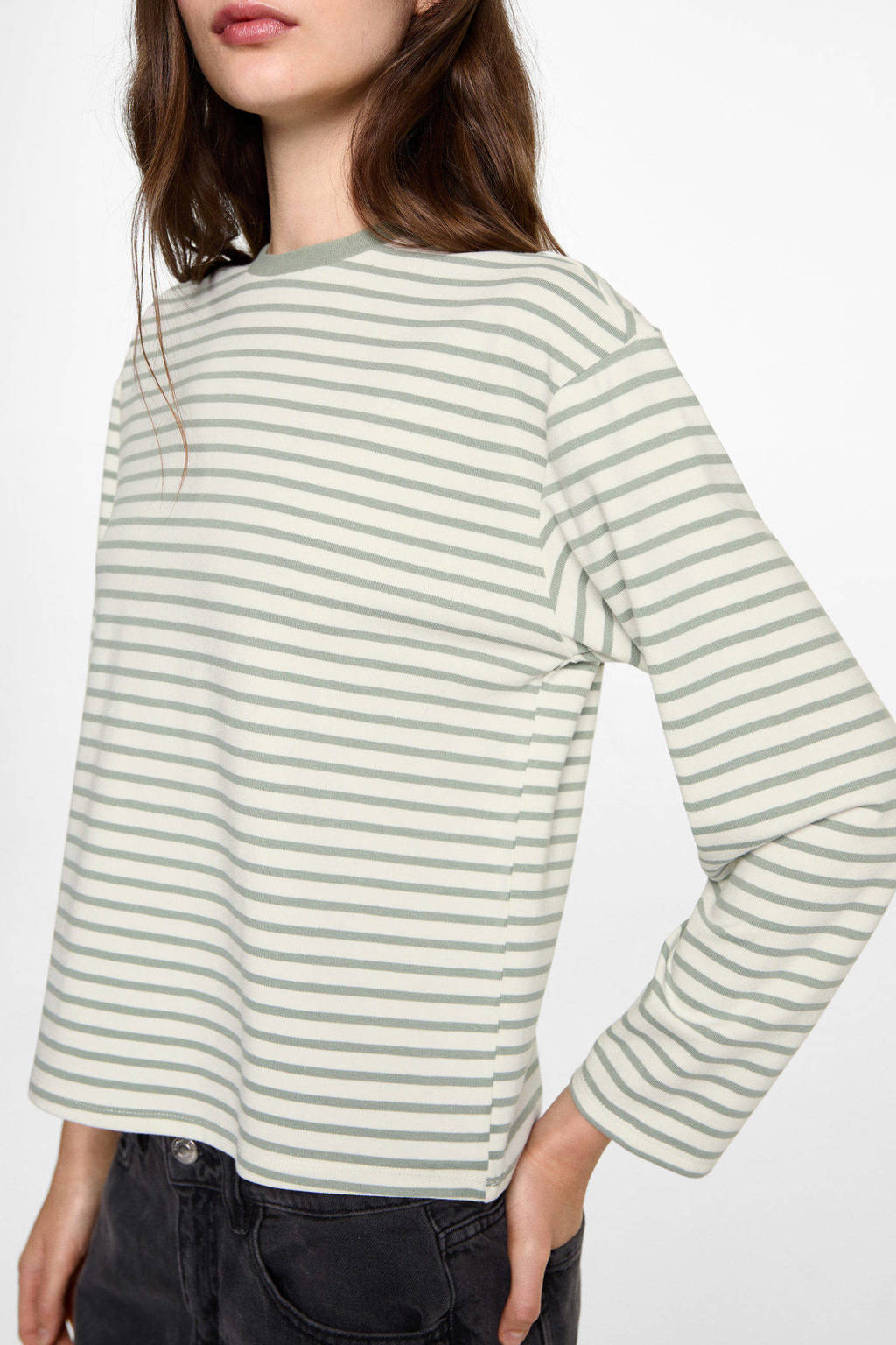 MANGO TEEN longsleeve lichtgroen