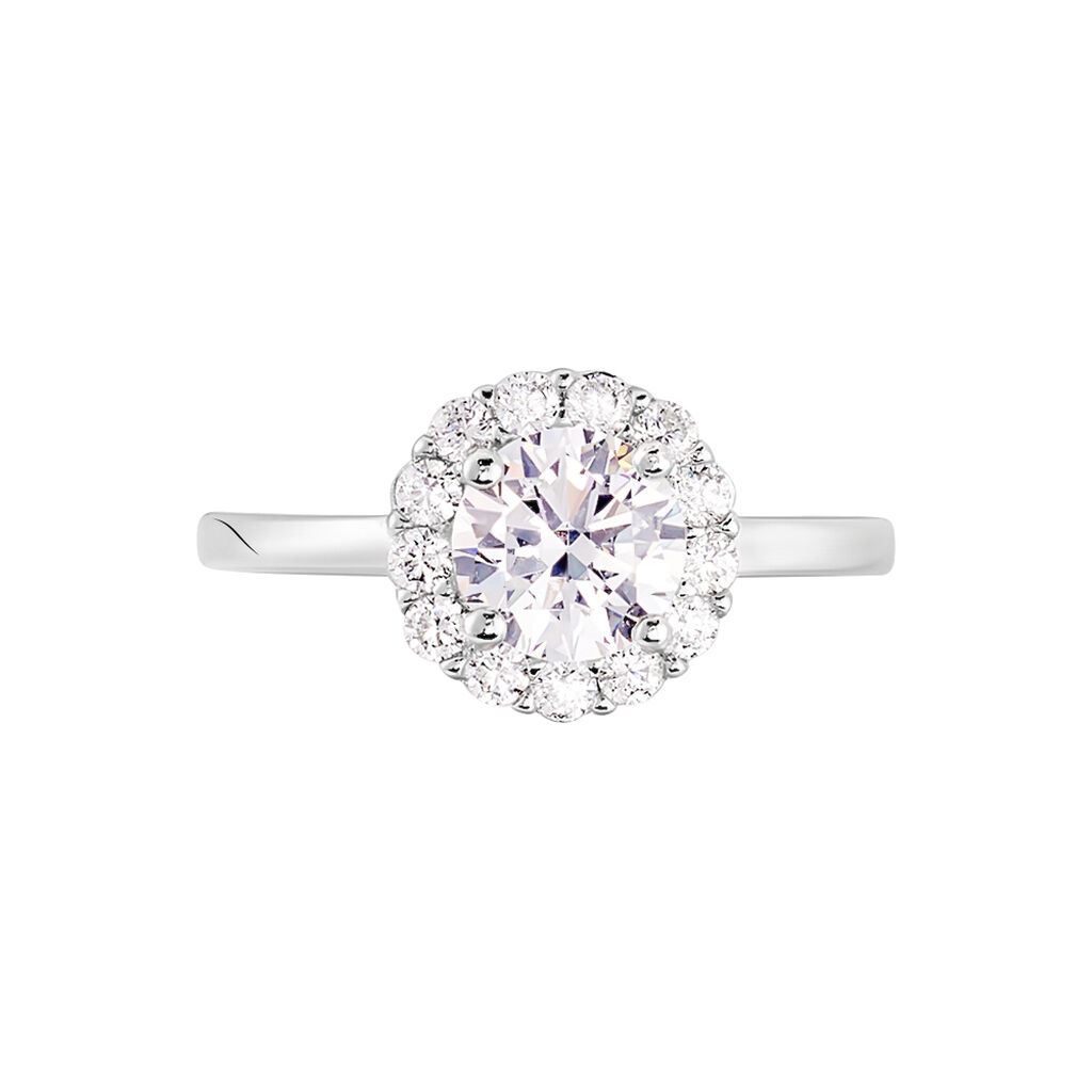 Bague Eternite Argent Blanc Oxyde De Zirconium