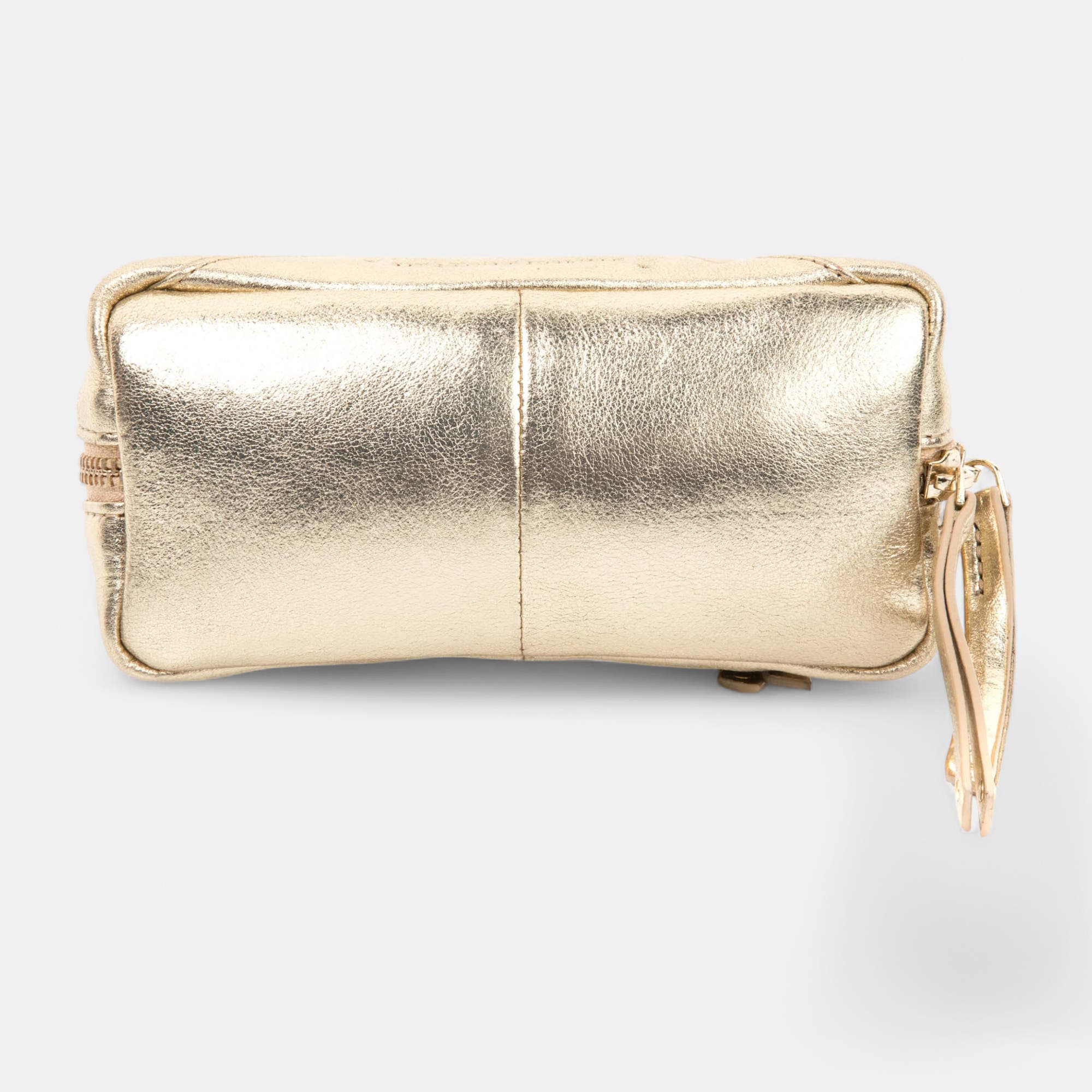 Sac bandoulière en cuir or