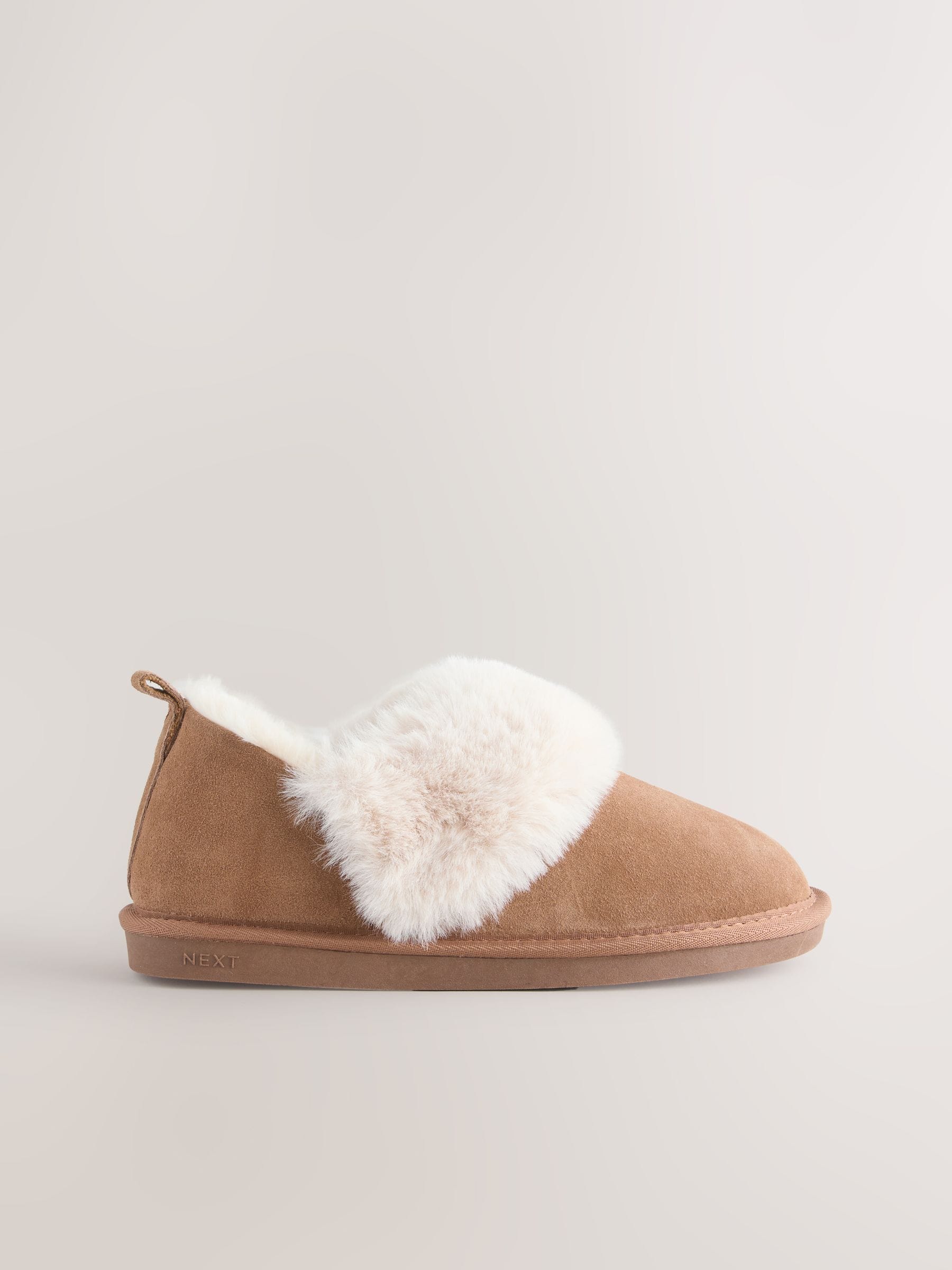Kastanjebruin - Suède Shoot pantoffels