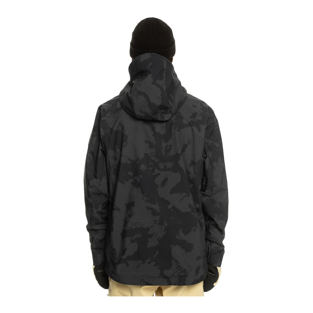 Quiksilver S CARLSON - Veste ski Homme tie dye true black