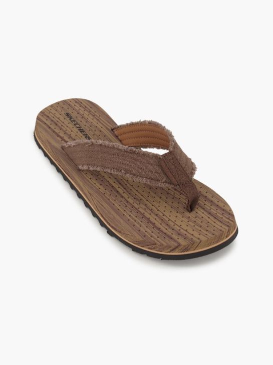 Skechers Pantoletten-Zehentrenner Braun
