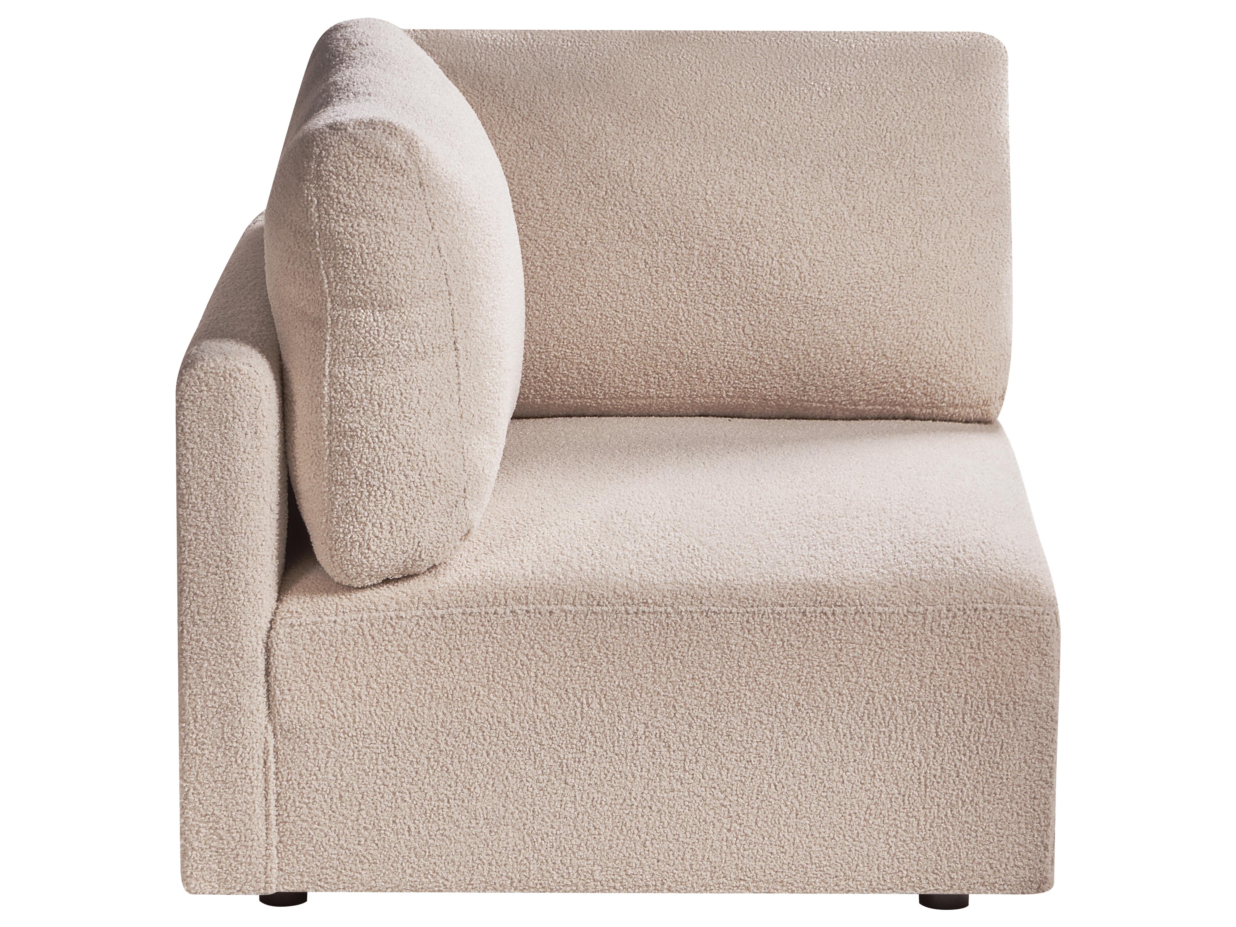 Hoekmodule MESNALI Bouclé Beige