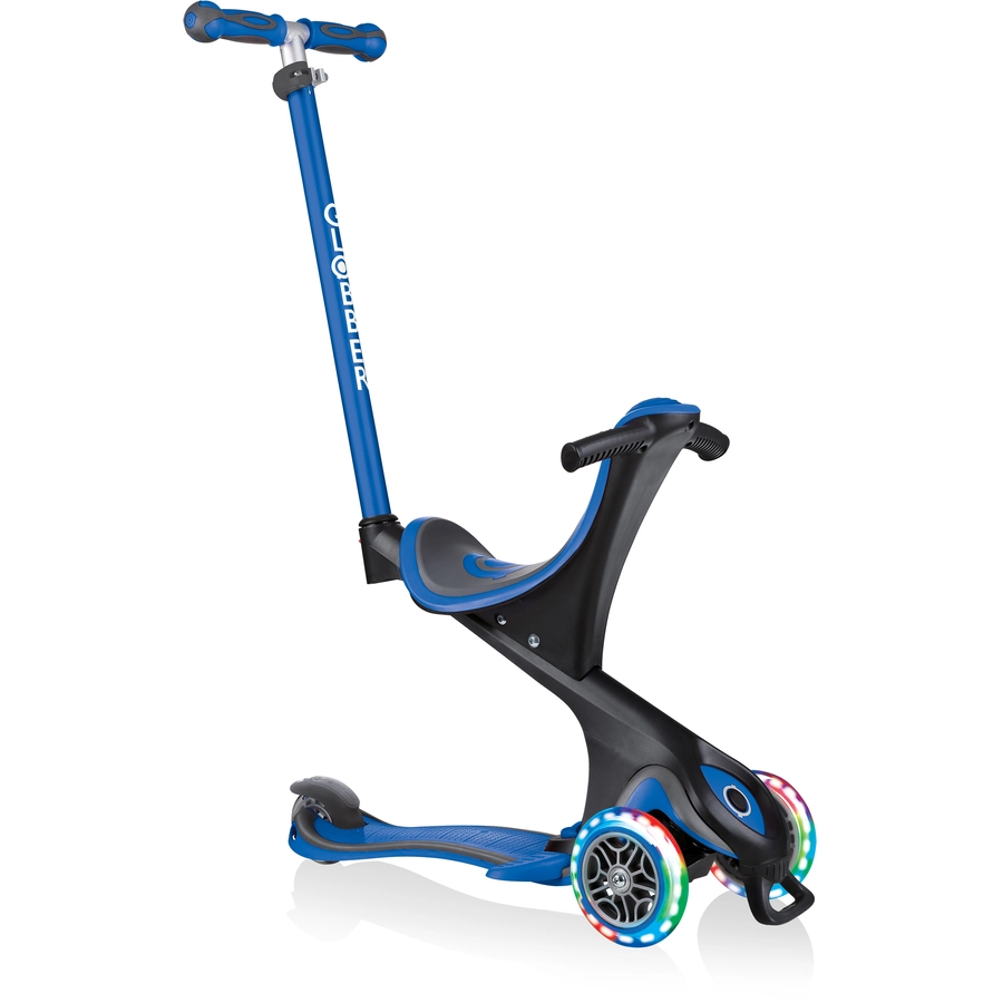 GLOBBER GO-UP COMFORT LIGHTS mit Leuchtrollen, navy blau