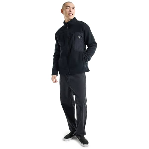 Veste polaire snowboard BURTON M CINDER FZ TRUE BLACK