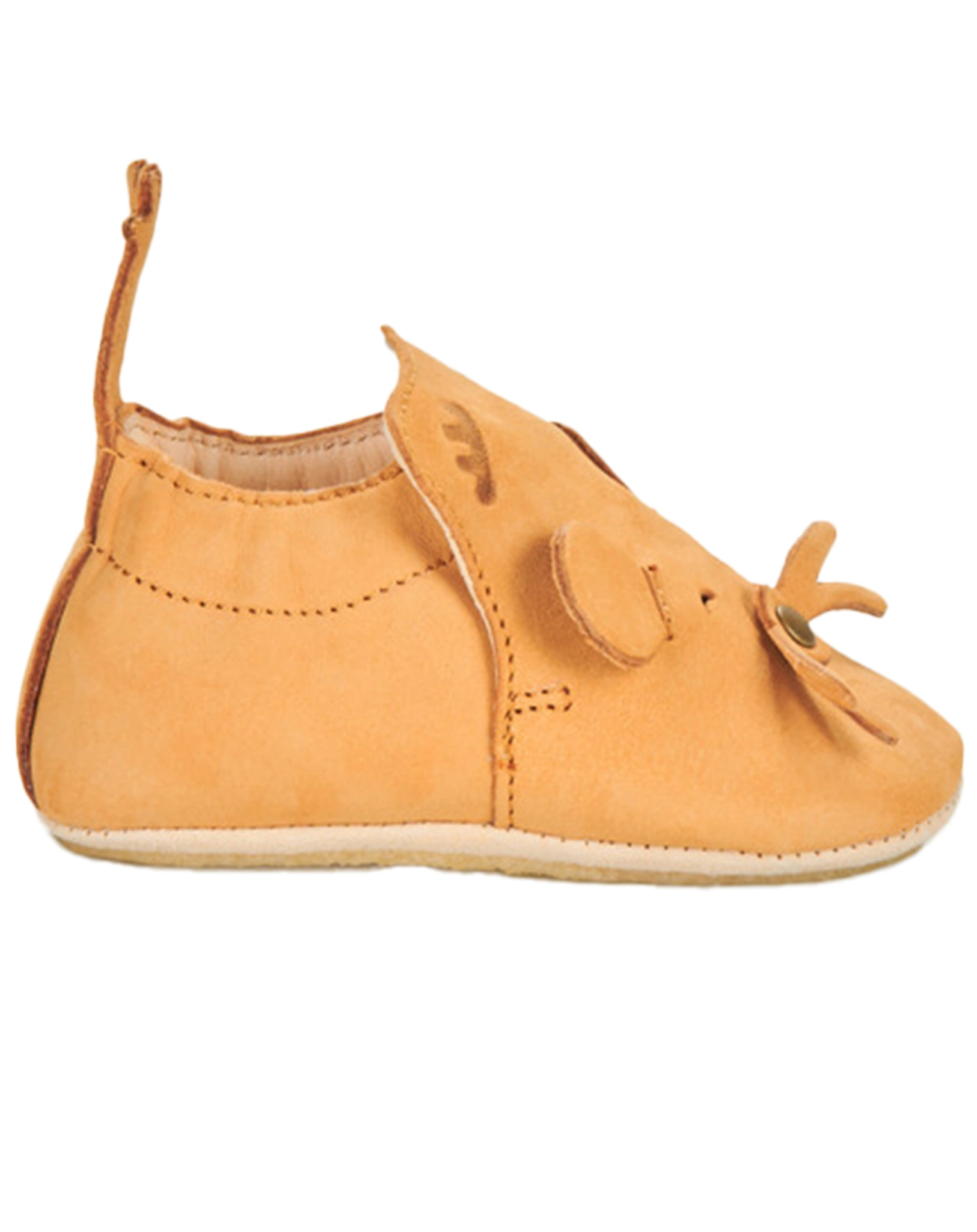 Krabbelschuhe MY BLUBLU MOUSE WILD in camel