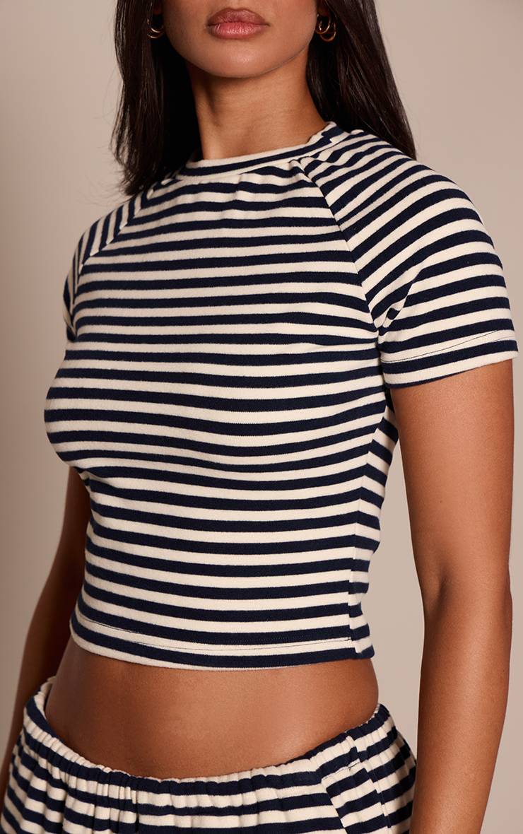 Charbon T-shirt Bébé Ajusté À Rayures Doux Au Toucher Petite