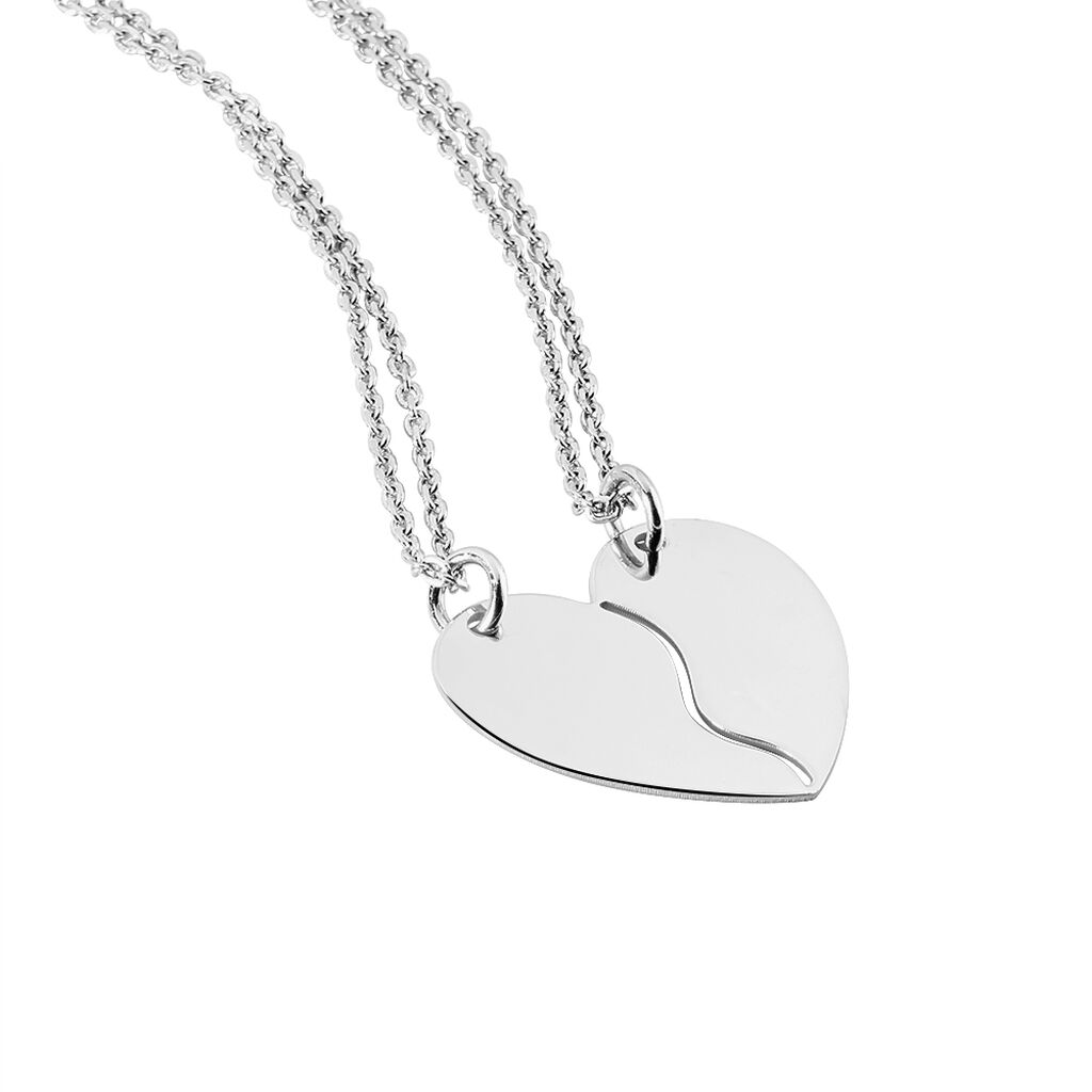 Collier Abrar Argent Blanc