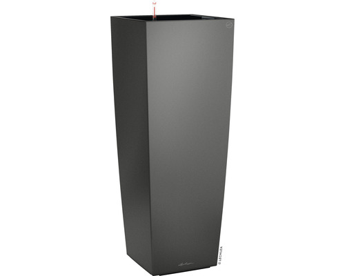 Lechuza Cubico Alto 40 plantenbak complete set H 105 cm antraciet