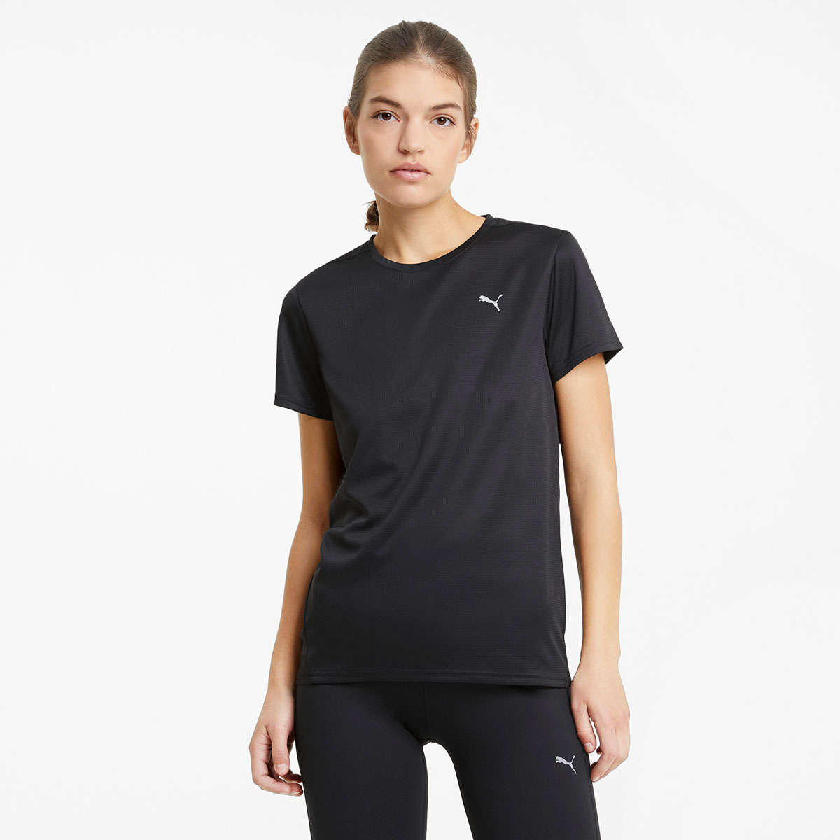 PUMA Favorite Hardloopshirt Korte Mouwen Zwart Dames