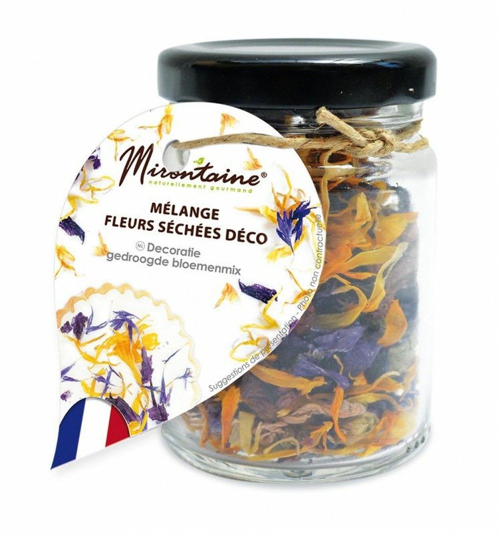 Mélange de fleurs séchées comestibles pour pâtisserie 13 g