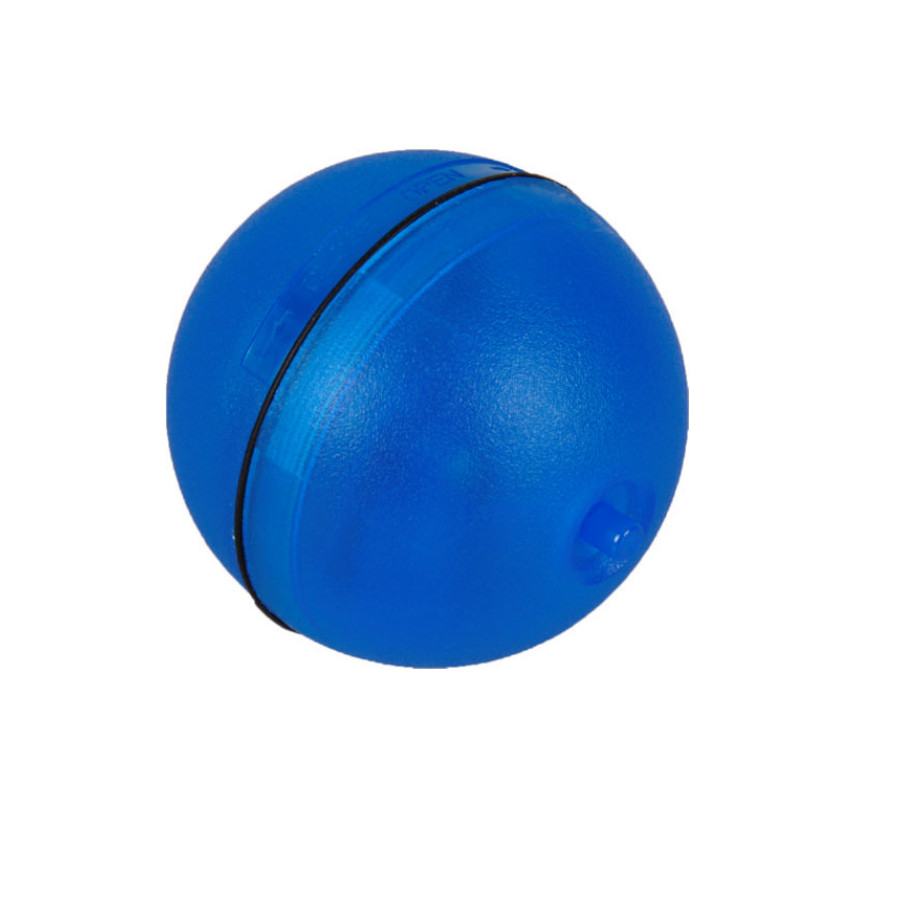 Bola de flamingo com luz LED azul para gatos
