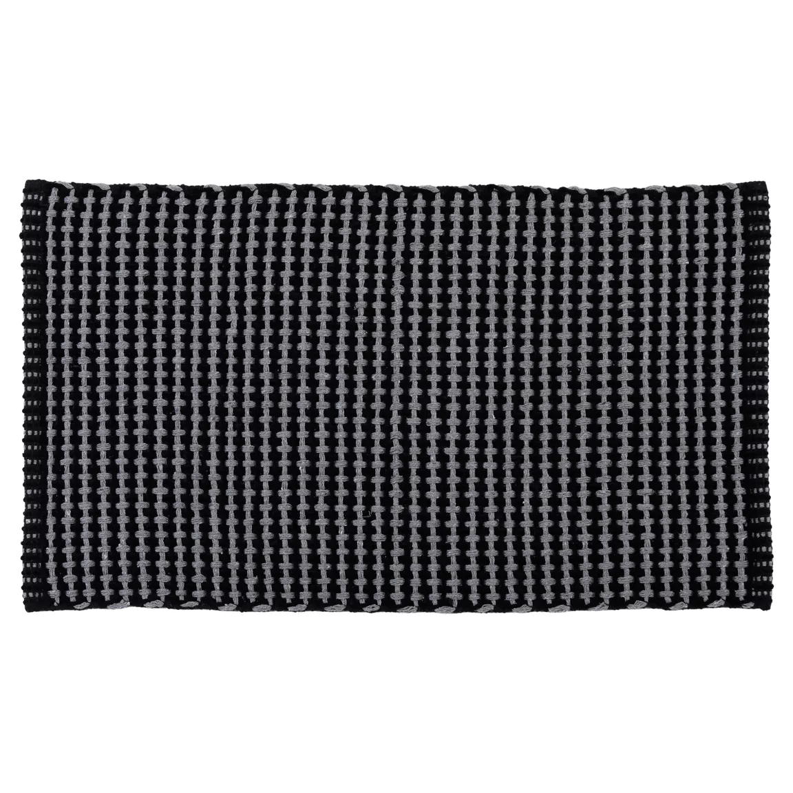 Tapis de salon coton (50 x 90 cm) Mimetisme Gris anthracite et noir