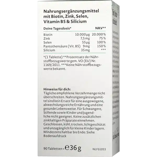 Biotin Komplex Tabletten