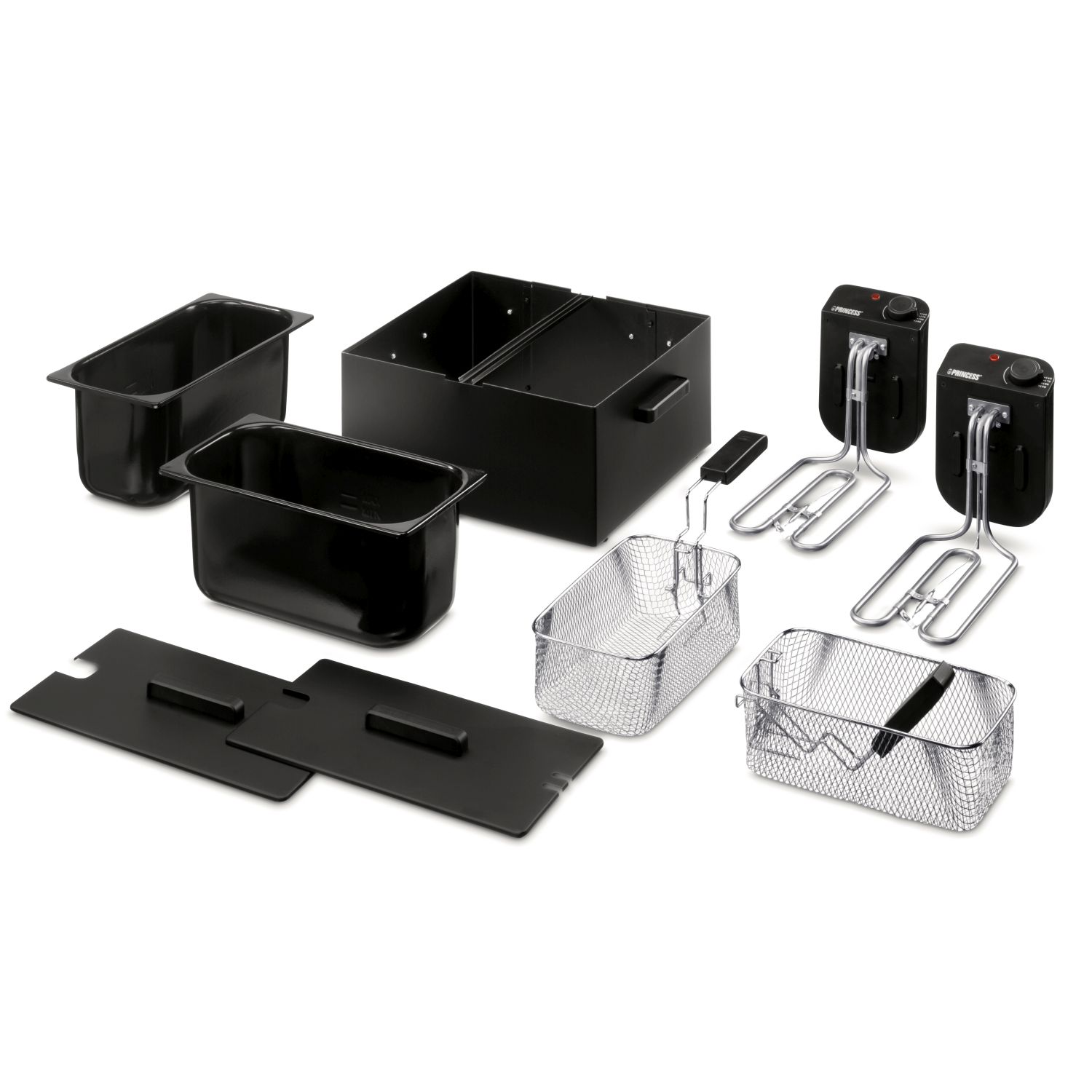 Princess 183028 dubbele frituurpan - Black