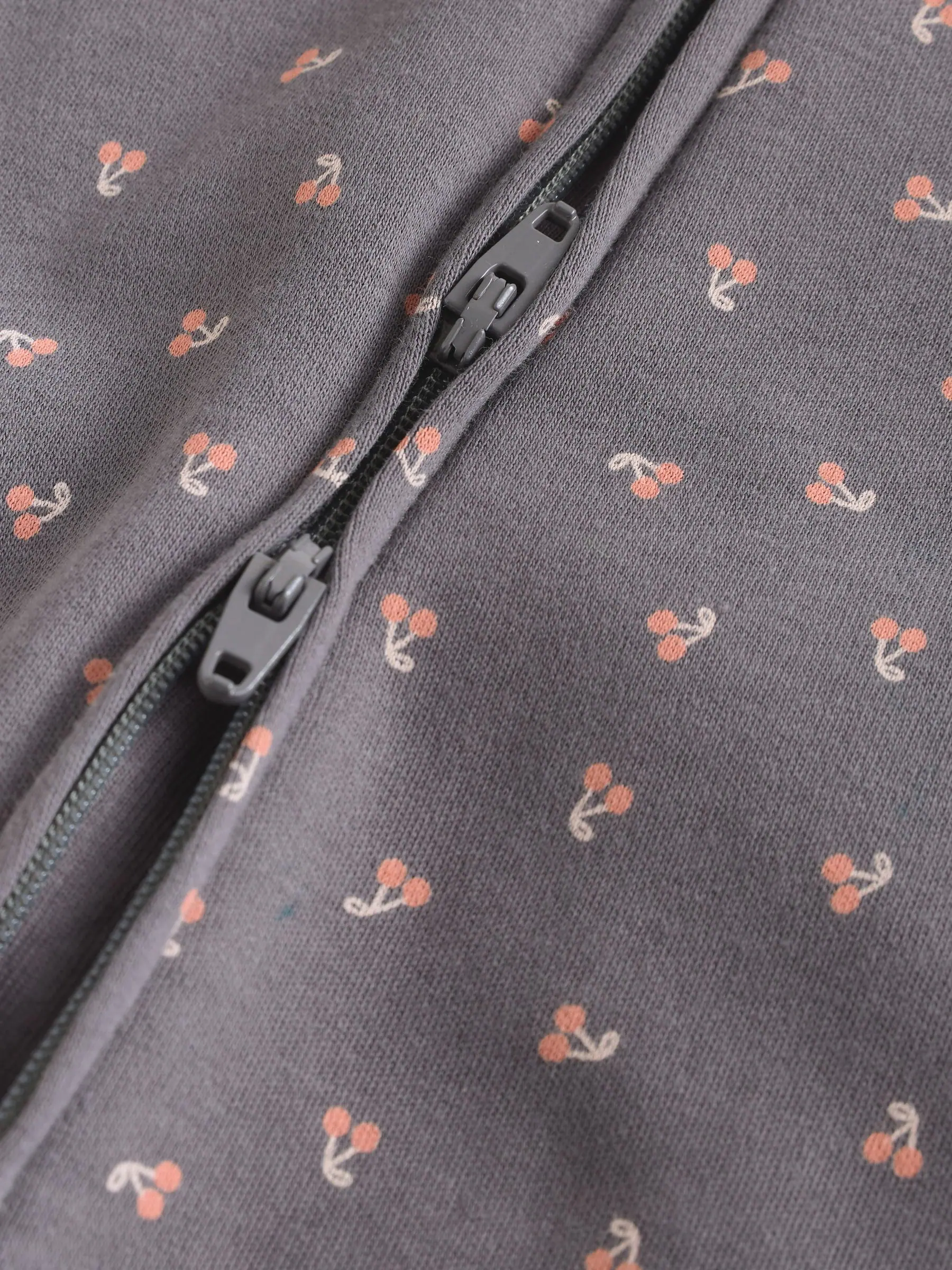 Eenkleurig luipaard en kers - Verpakking van 4 Baby pyjama's met tweewegrits en Print (0mnd -3jr)