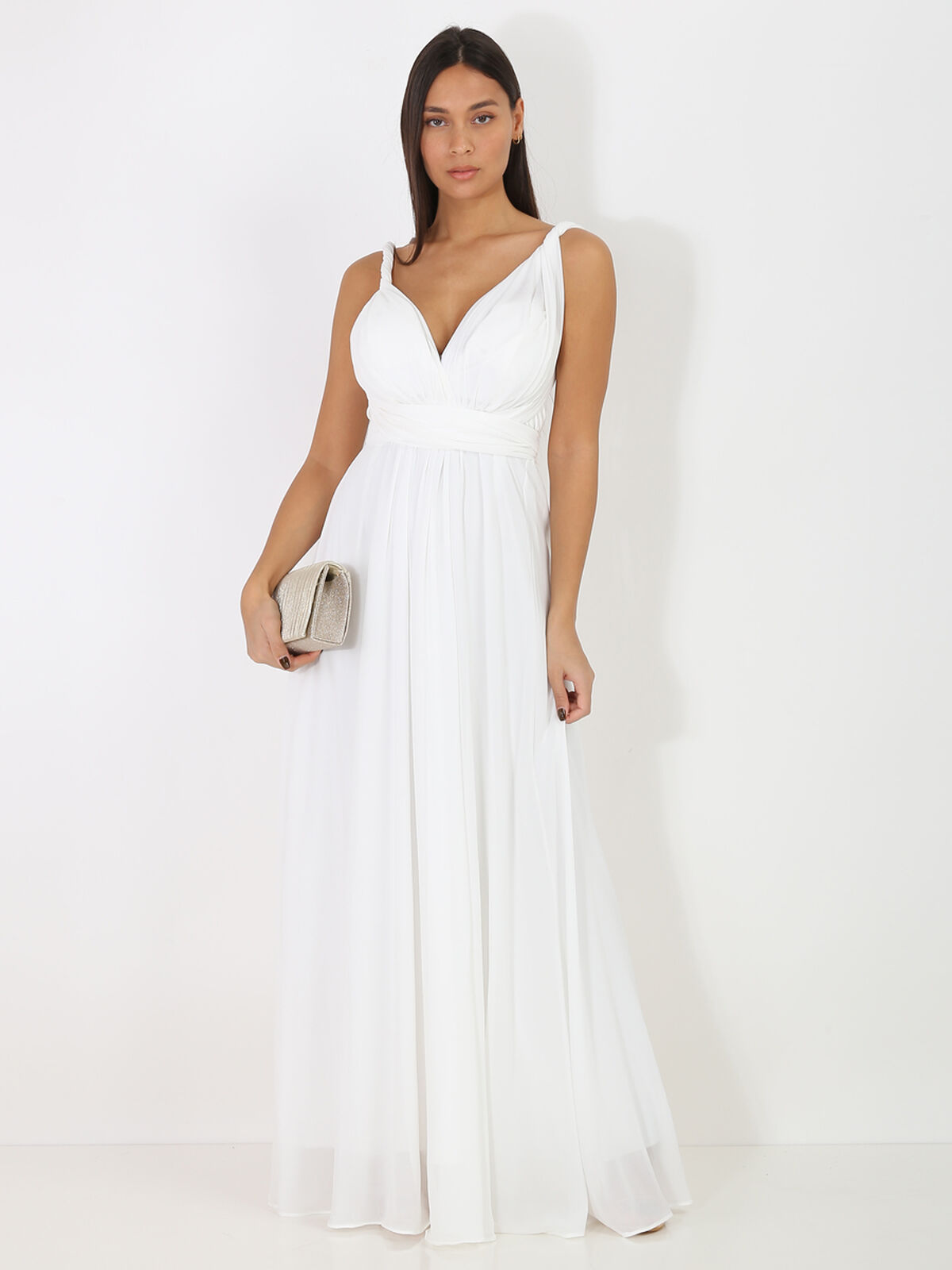 Robe de soirée différents portés- Blanc