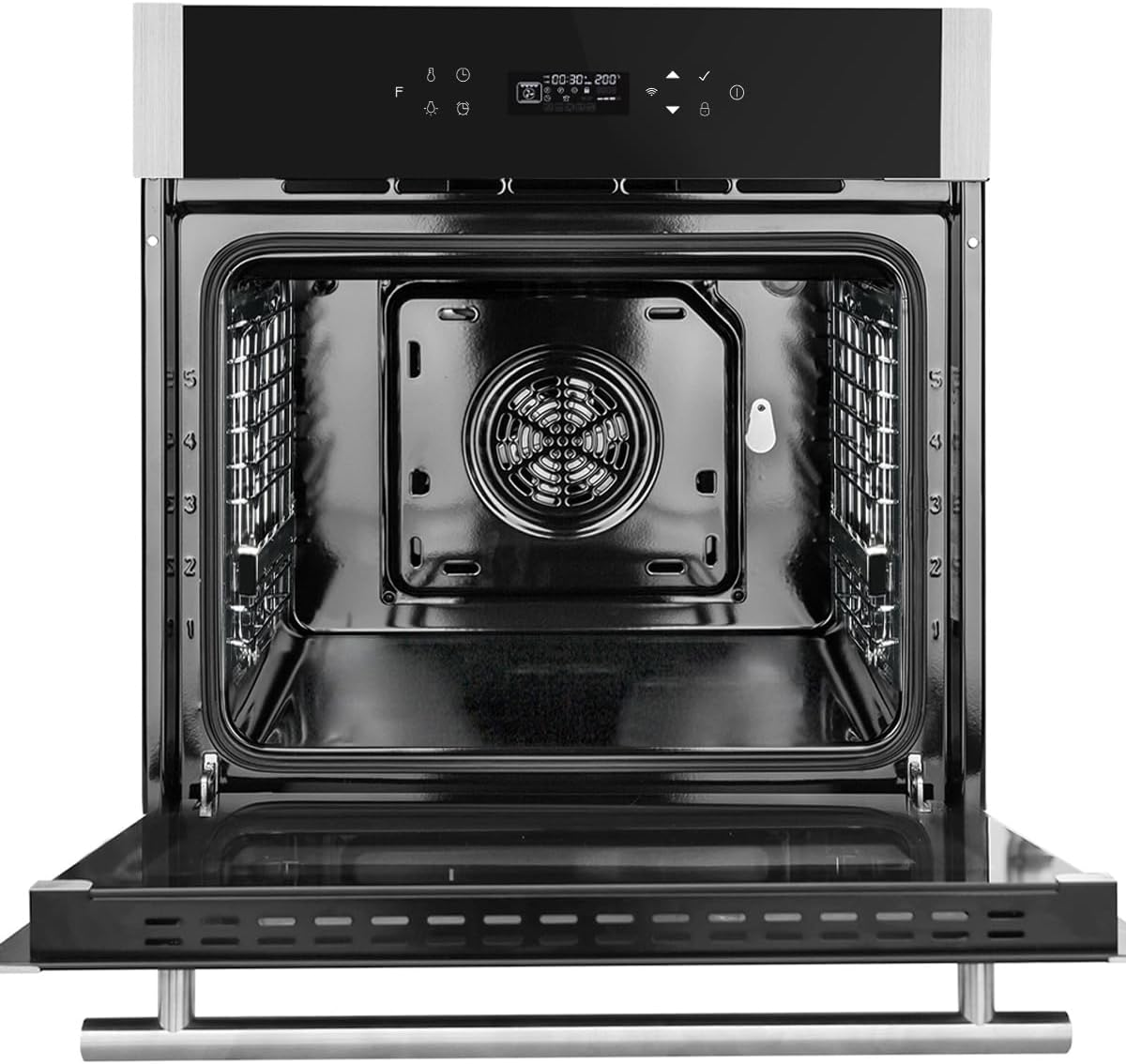 KKT KOLBE | Einbaubackofen 60 cm | 70L | 2,8kW | Pizzafunktion | Teleskopauszug | Grill | Umluft | Heißluft | Automatik-Timer | Smart WiFi App | WLAN | EB8313HC