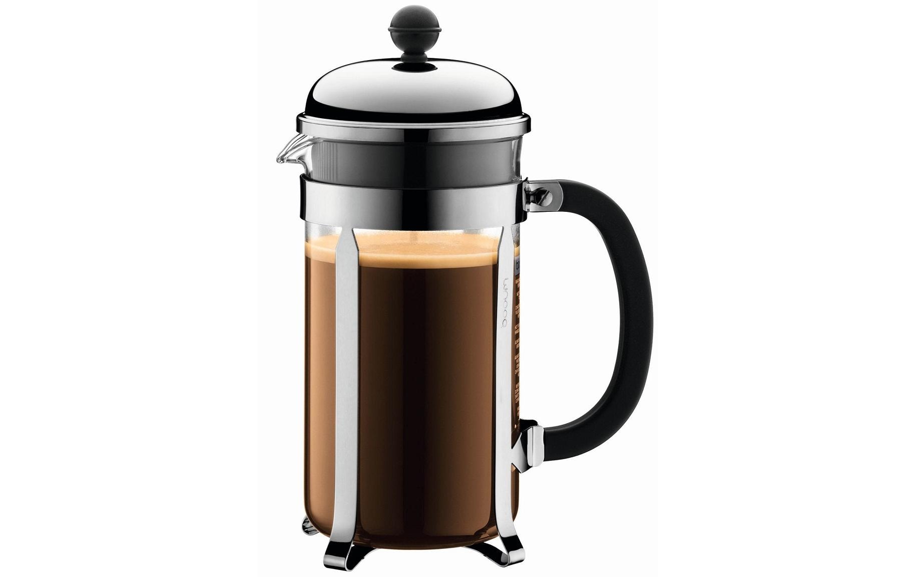 Kaffeebereiter Chambord 1 l, SilberFür einen vollmundigen, aromatischen Kaffee