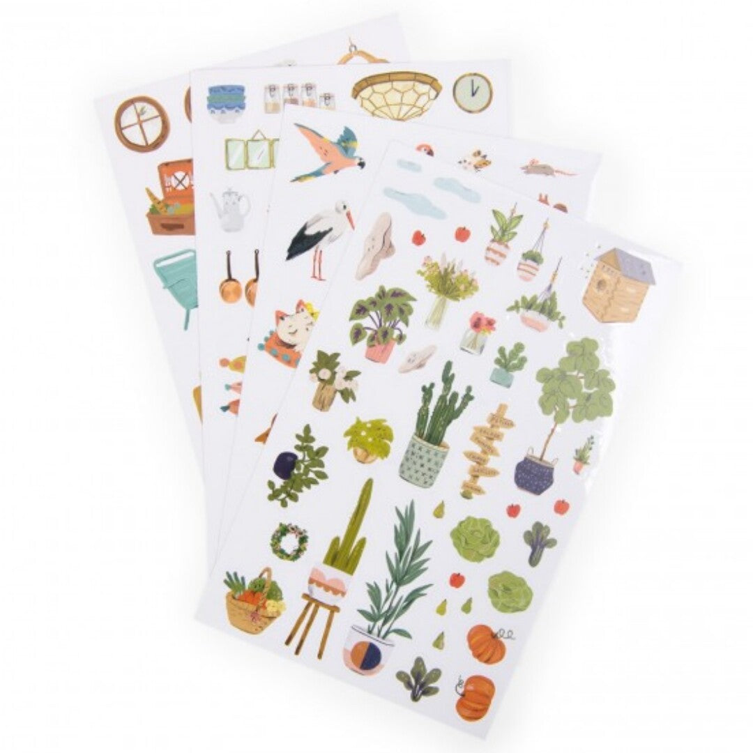 Moulin roty kleurboek met stickers les parisiennes