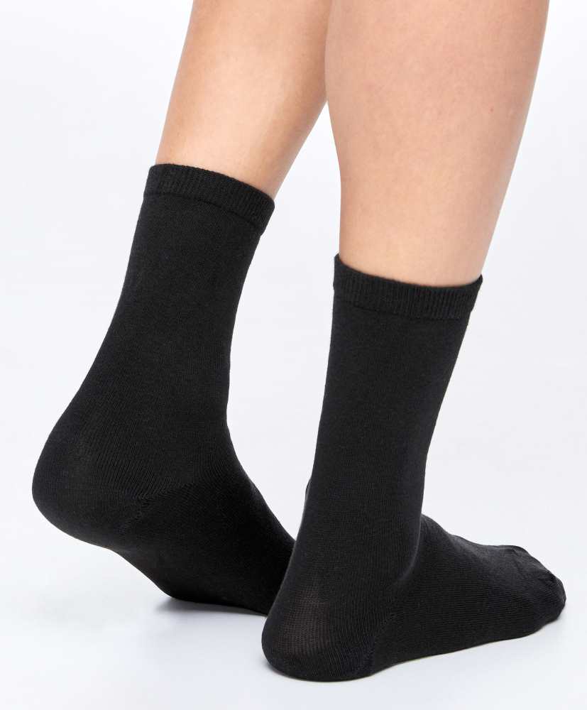5 pares de meias clássicas de algodão