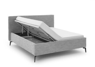 Polsterbett RIVA 180 x 200 cm beige/ braun