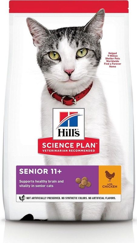 Hill' Feline Senior 11+ Kip Kattenvoer 7 kg