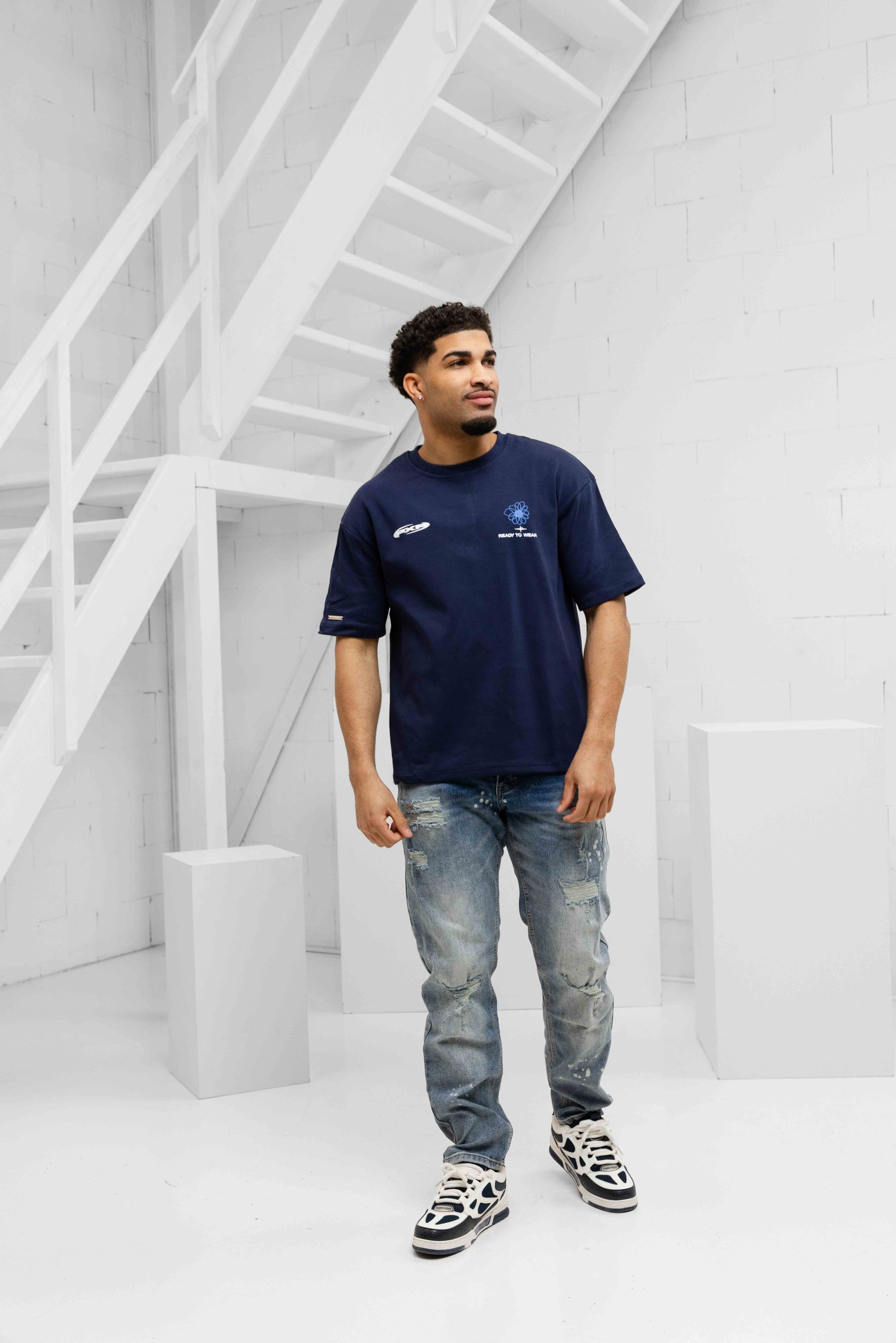 Project X Paris Ready To Wear T-Shirt Heren Donkerblauw
