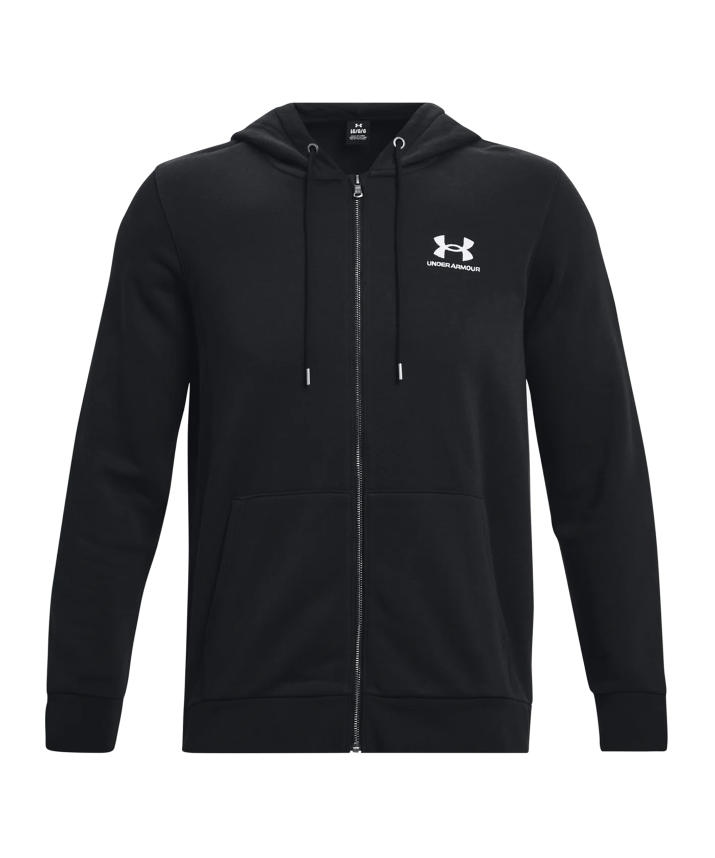 Under Armour Ess Fleece Kapuzenjacke Schwarz F001