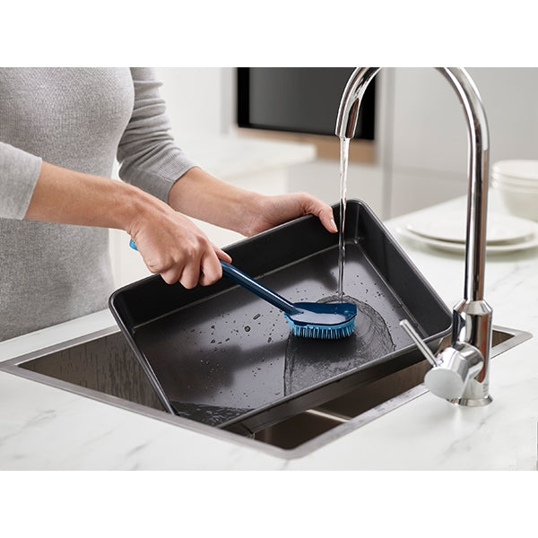 Brosse avec tampon à récurer bleu Joseph Joseph