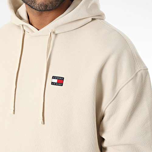 Sweat Capuche Relaxed XS Badge Beige
