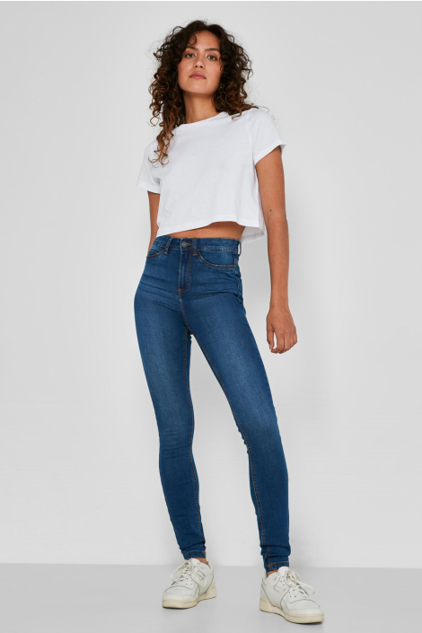 Noisy may blauwe dames jeans