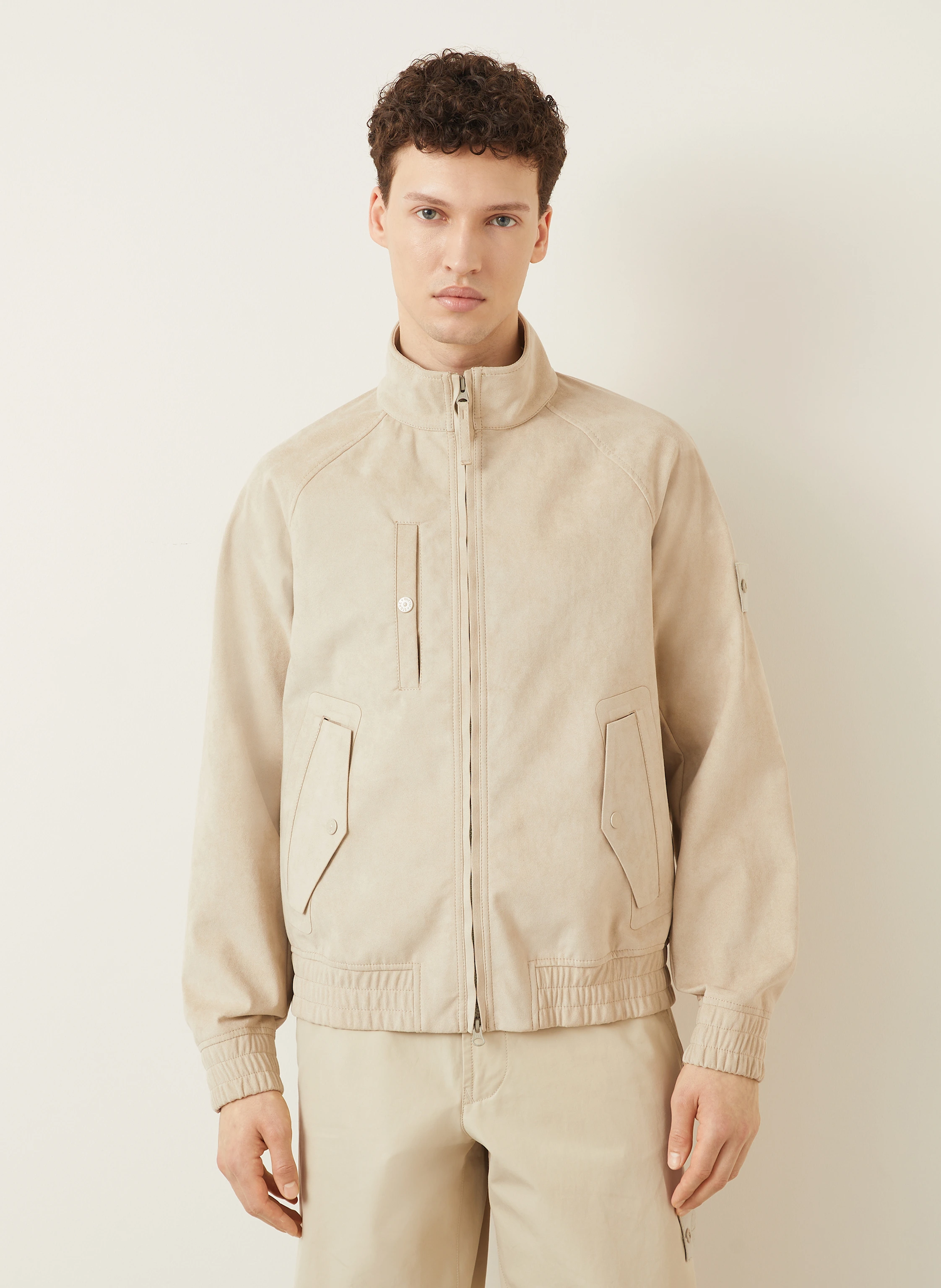 STONE ISLAND Blouson GHOST in Lederoptik