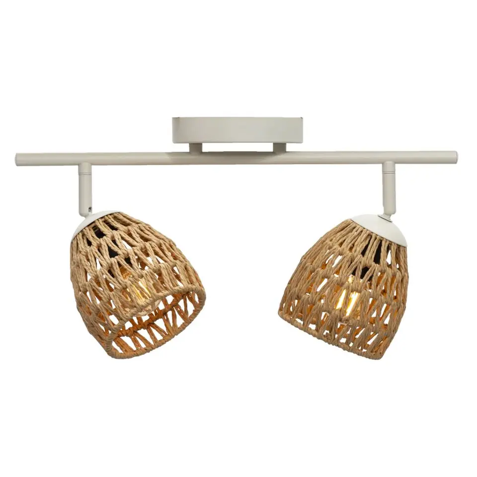 2-spot Ilva - naturel - 26x9,5x37 cm