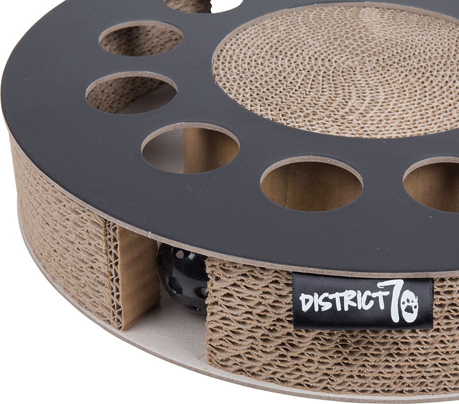 District 70 krabkarton Whirl zwart D 33 H 6 cm