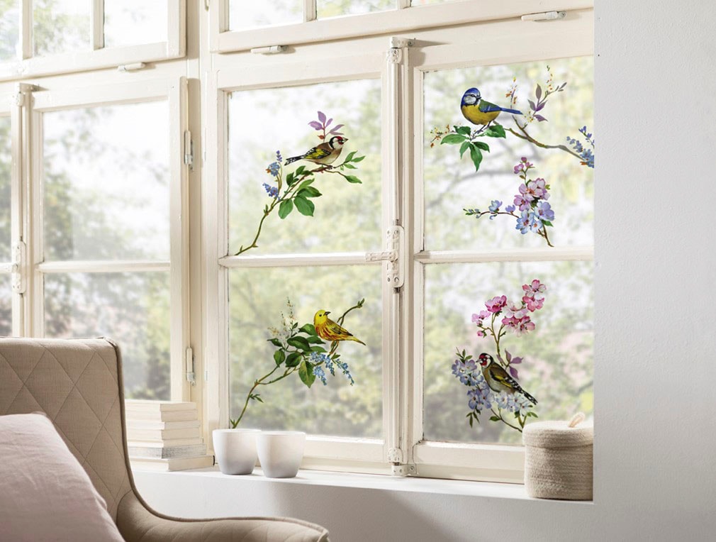 Komar Fensterbild »Wedding Birds« 31x31 cm (Breite x Höhe), selbsthaftend
