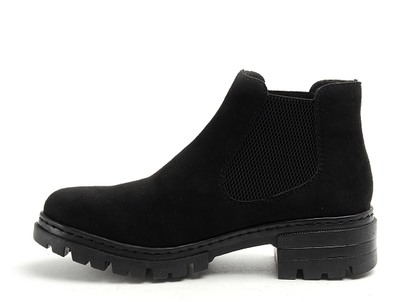 Rieker boots bottine plates femme 76884 noir