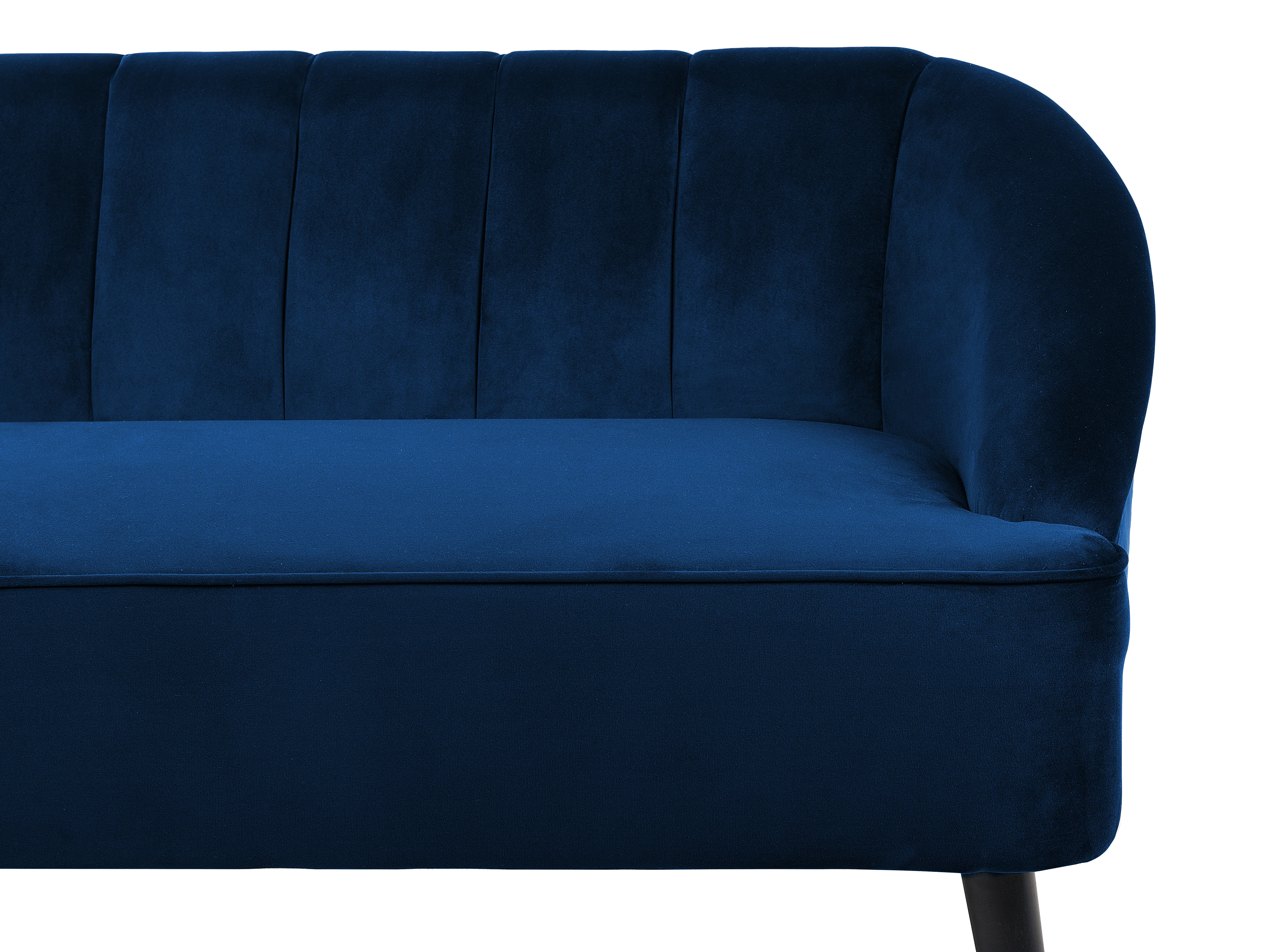 Bank 3-zits ALSVAG Fluweel Marineblauw