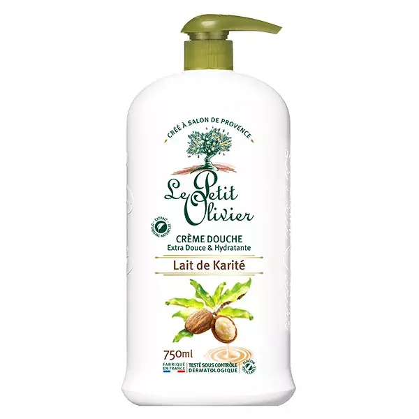 Creme de Banho Le Petit Olivier com Manteiga de Karité e Leite 750ml