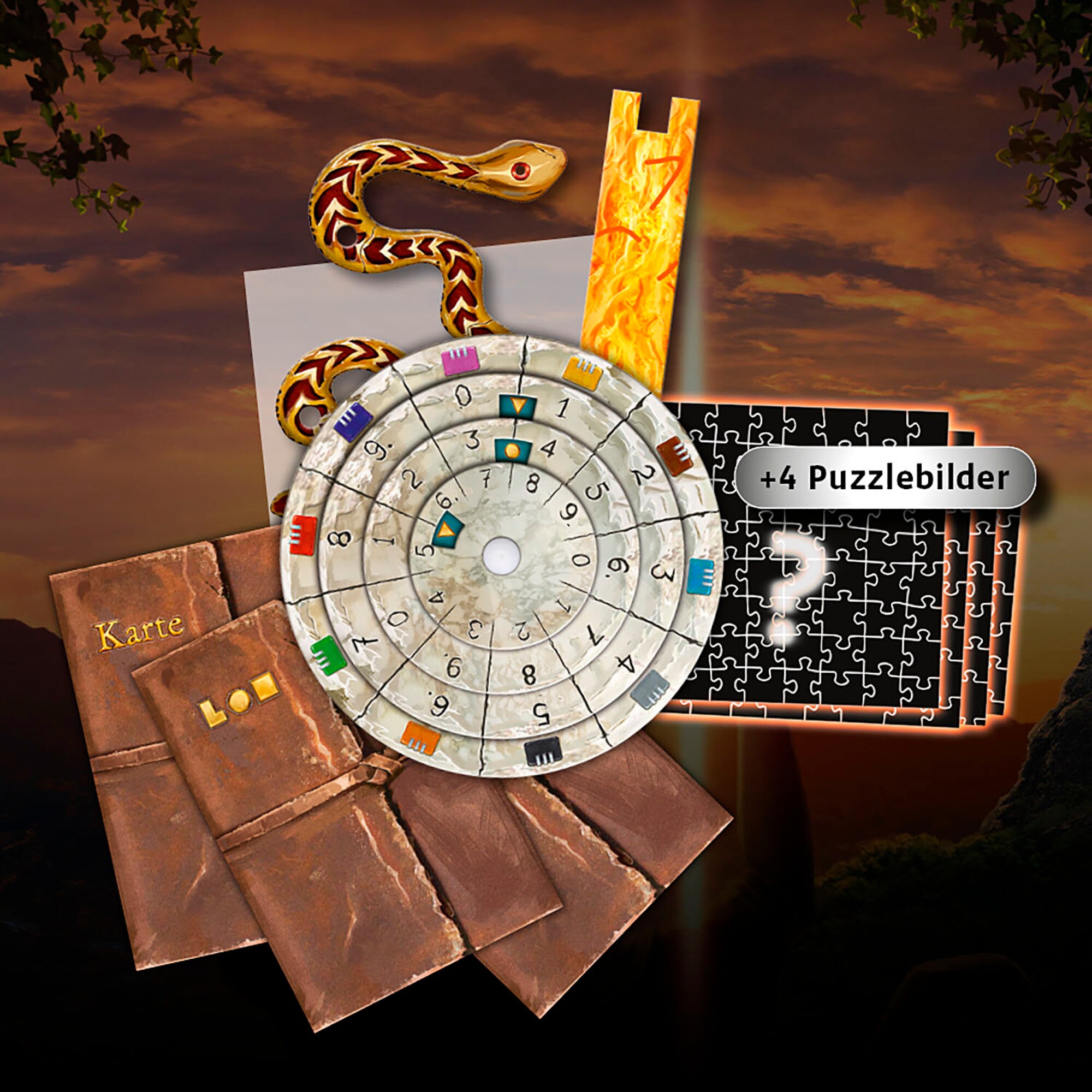 Kosmos Partyspiel EXIT - Das Spiel + Puzzle - Der verschollene Tempel
