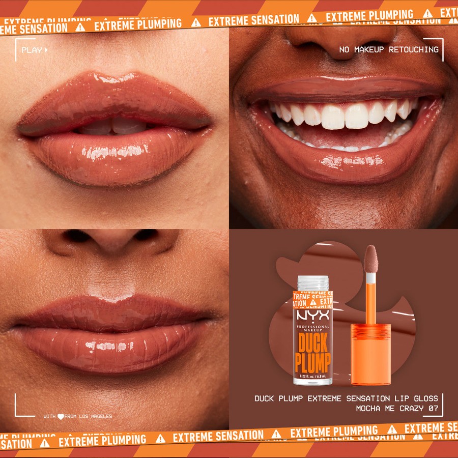NYX Professional Makeup Duck Plump Lip Lacquer Mocha Me Crazy 07 7ml