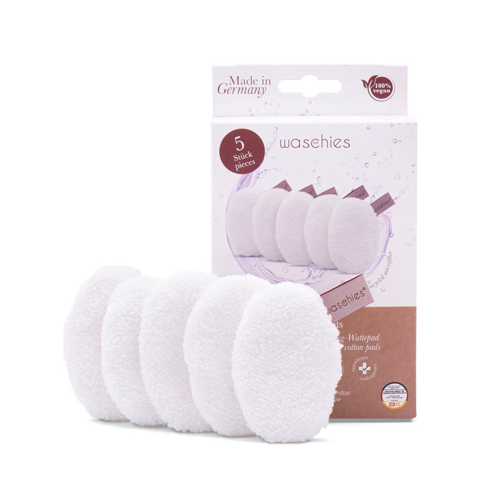 waschies alternative zu Einweg- Wattepad, wiederverwendbares Toner-Pads Set inkl. Waschsäckchen