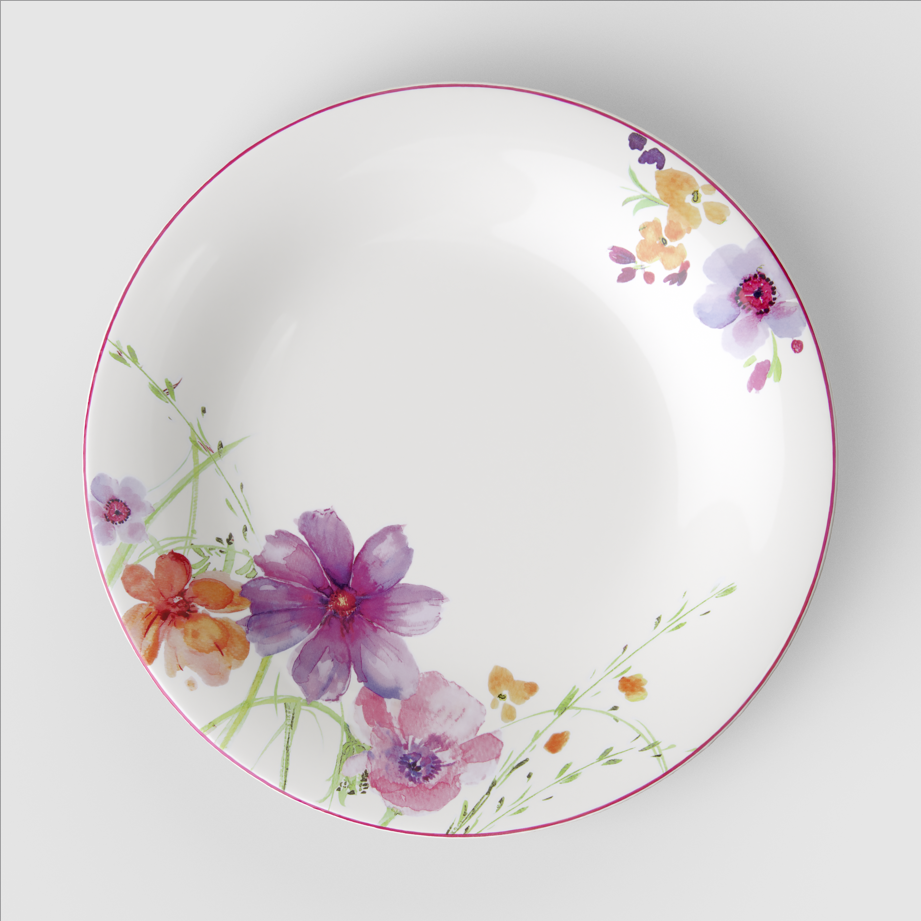 Mariefleur Appetizer and dessert plate Multi-colored, 8.5'', Premium Porcelain
