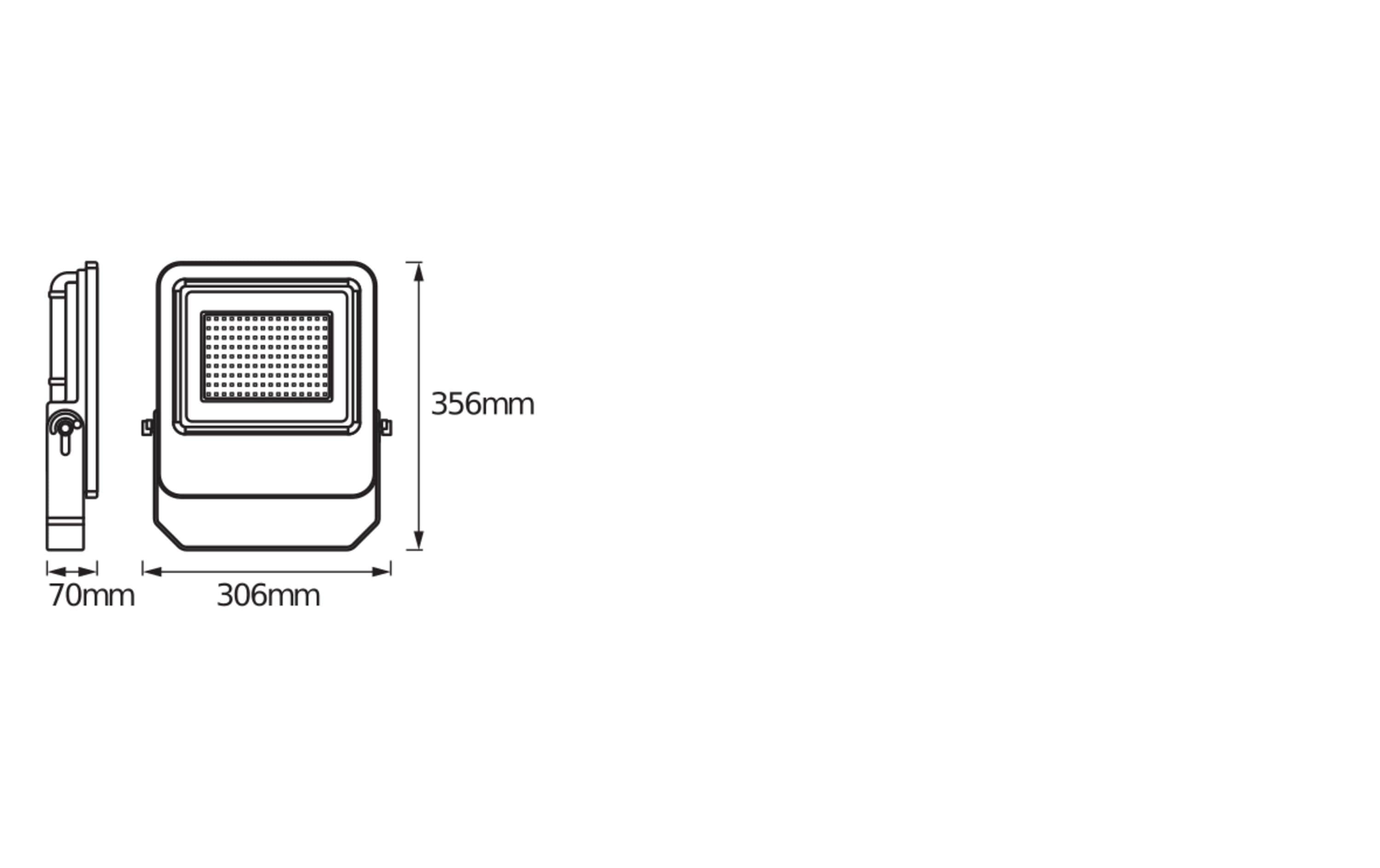 Scheinwerfer LED Endura Flood, 100 W<br>Aussenleuchte