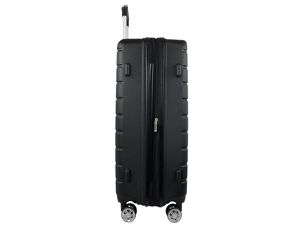 MALA DE VIAGEM GRANDE RÍGIDA AIRPORT PRETO 8 RODAS 75CM
