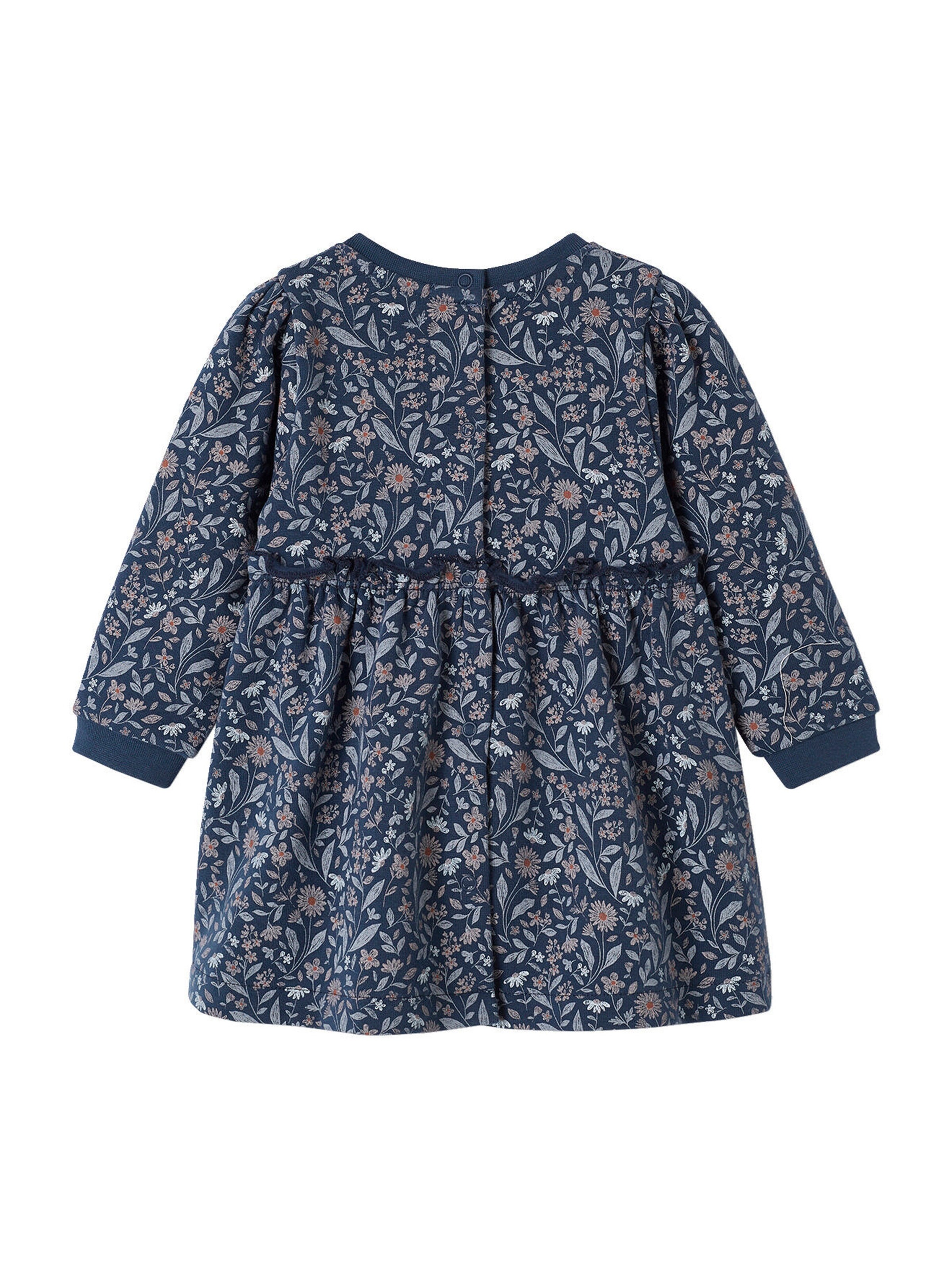 Vertbaudet Mädchen Baby Sweatkleid nachtblau
