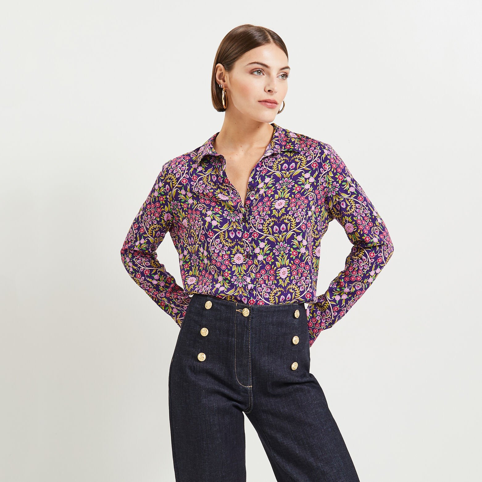 Chemise imprimée femme