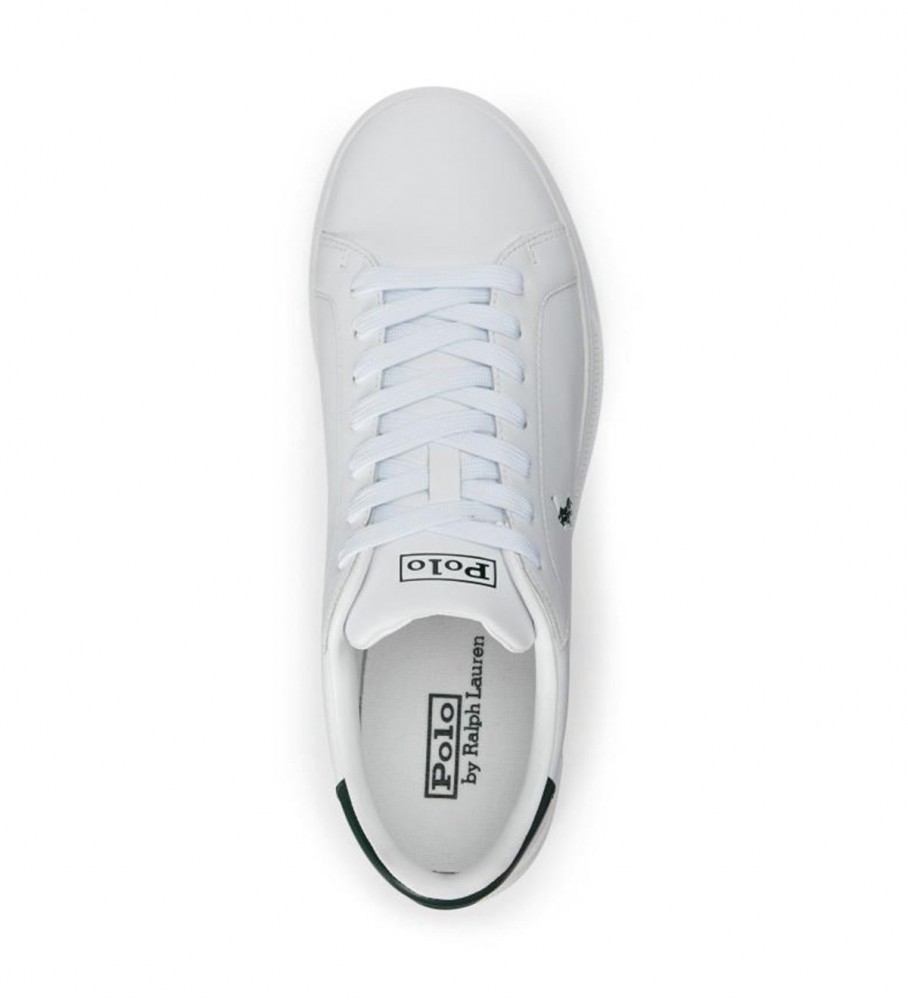 Tênis Ralph Lauren Heritage Court II de couro, branco