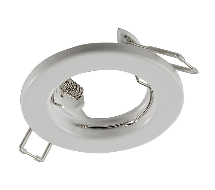 Support rond pour spot encastrable LED Colours métal blanc Ø8,3 cm